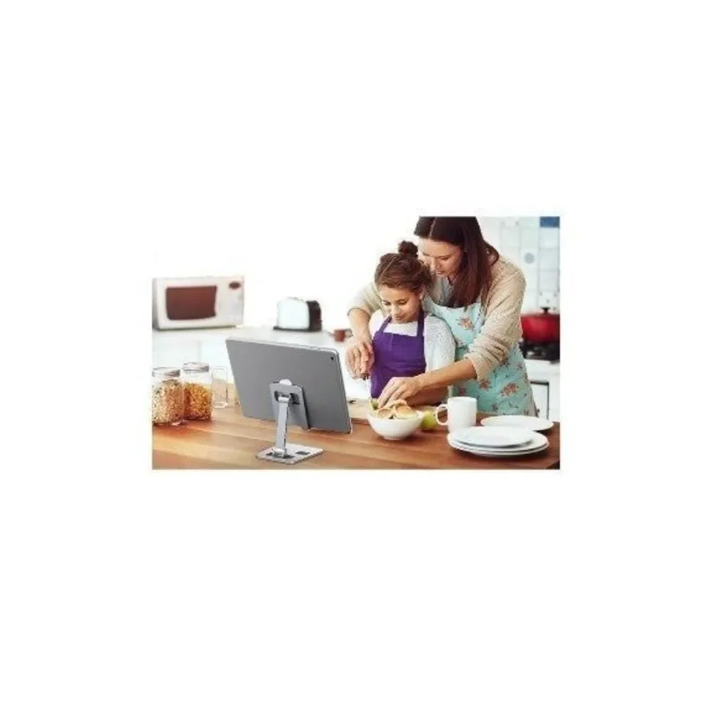 Cell Phone/Tablet Desktop Adjustable Stand Color Silver - Picture 6 of 6